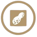 icono presencia de cacahuetes en este plato