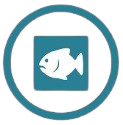 icono de presencia de pescado en este plato